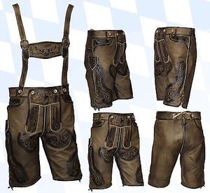 Trachten lederhosen หนังกลับแพะ herren Kurz-Oktoberfest Bavarian Kurz lederhose - Product Image 5