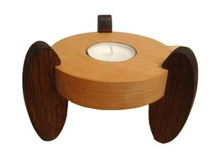 Portavelas de madera con forma de rectángulo negro transparente personalizado, contenedores, recipientes para soporte de velas - Product Image 4