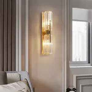 Avior Novelty <b>Wall</b> <b>Light</b> Golden Crystal Copper Body Warm White <b>Light</b> Remote Control Aluminum Glass Material Custom <b>Wall</b> <b>Sconces</b> - Product Image 5