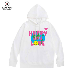 เสื้อฮู้ดดี้โอเวอร์ไซส์ผู้ชายผ้าฝ้ายจากผู้ผลิต OEM หลายสี พิมพ์ลายนูน 3 มิติ ผ้าฟลีซระบายอากาศได้ดี เหมาะสำหรับฤดูหนาว - Product Image 5