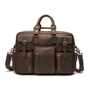 2026 Wholesale Durable Protective Leather Laptop Messenger Case with Detachable Crossbody Accessory <b>Bag</b> - Product Image 1