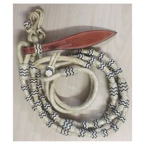 บังเหียนขี่ม้าหนังแท้สไตล์ตะวันตกสายบังเหียนแบบถักมืออุปกรณ์ขี่ม้าแบบถักโลโก้ได้ตามต้องการ - Product Image 1