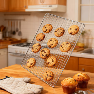 Disposable Stainless Steel Korean BBQ <strong>Grill</strong> Pan Expanded Crimped Wire Net Mesh Roast Chicken Woven Technique Welding Processing - Product Image 4