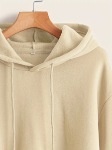 Sudaderas Cortas de Invierno para Mujer con Logotipo Frontal, 100% Algodón, Servicios OEM/ODM para Minoristas Internacionales de Ropa Juvenil de Pakistán - Product Image 3