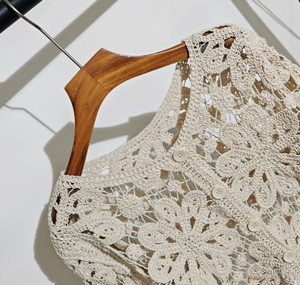 Cardigan à manches longues tricoté avec top de climatisation - Product Image 2