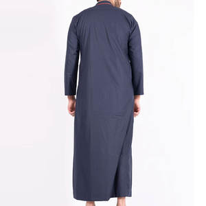 High Quality <b>Men's</b> Jubba Customized Logo Printed <b>Men</b> Jubba <b>Thobes</b> Breathable Traditional Muslim Clothing Casual Wear <b>For</b> Adults - Product Image 3