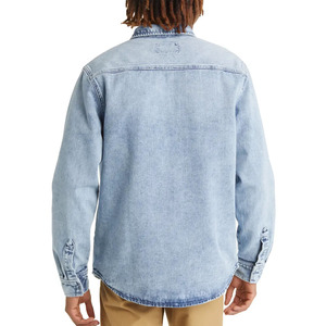 Vestes en jean unies de base personnalisées pour hommes en vente Personnalisation Conception propre Veste en jean à poches multiples pour hommes - Product Image 2