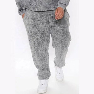 Survêtement élégant délavé à l'acide pour hommes, tenue décontracté de couleur personnalisée, survêtement léger délavé à l'acide pour hommes - Product Image 3