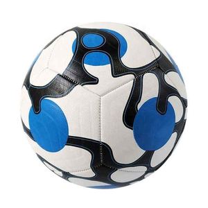 Ballon de football de taille standard de haute qualité en cuir PU, ballon d'entraînement, logo personnalisé, prix d'usine, vente en gros - Product Image 3