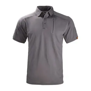 Logo personnalisé de qualité supérieure imprimé pour les t-shirts polo T-Shirt tricoté en coton surdimensionné à motif solide de grande taille pour hommes - Product Image 5