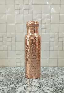 ขวดน้ำทองแดงทำมือสำหรับทุกเพศขวดน้ำทองแดงทรงค้อนขนาดใหญ่สำหรับใช้ในยิมภาชนะโลหะสำหรับเป็นของขวัญ - Product Image 6