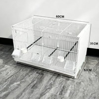 Grande cage à oiseaux en fil métallique spacieuse et durable pour l'élevage de canaris, cages pour oiseaux, cage à perroquets, grande cage à oiseaux empilable