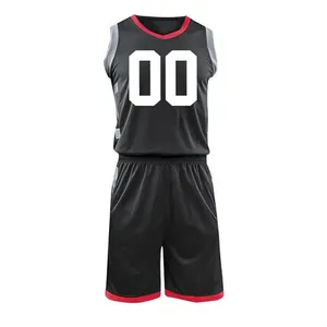 2024 하이 퀄리티 농구 스포츠 유니폼 플러스 사이즈 남자 농구 세트 도매 완전 승화 로고 인쇄