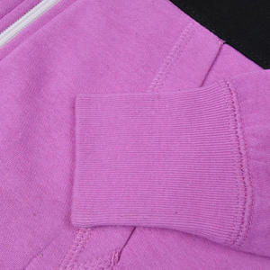 Dos colores de bloque de invierno Casual de lana bordada de alta calidad precio barato al por mayor superventas de algodón sudaderas con capucha de los hombres Zip - Product Image 4