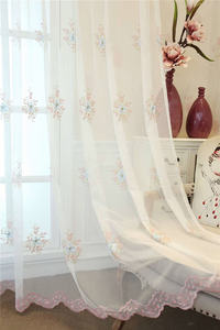 איכות גבוהה, בד קולי להתאמה אישית וילון טהור הסיטונאי ורקמה - Product Image 5