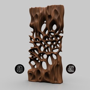 Decoración de Pared de Madera Ondulada con Diseños Art Deco Modernos, Marco Amarillo Limón, Sensor Táctil, Cuadro Colgante de Varias Piezas - Product Image 5