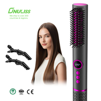 Nouvel arrivage de fer à lisser à air froid 2 en 1 fer à lisser plat humide à sec 2025 brosse à lisser les cheveux tendance
