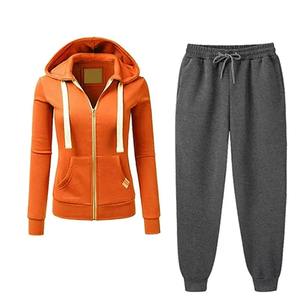 Ensembles de survêtement pour hommes, sweat à capuche et pantalon pour femmes, couleur unie, pull à capuche + pantalon, ensembles de vêtements de sport décontractés pour hommes - Product Image 3