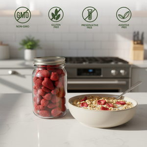 สตรอเบอรี่แบบแห้งทั้งชิ้นขนมปลอดน้ำตาลเพื่อสุขภาพอายุการเก็บรักษาที่ยาวนานสำหรับการส่งออกไก่งวงขายส่งจำนวนมาก - Product Image 2