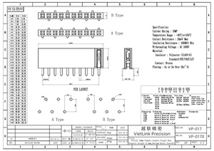 Connecteur d'en-tête femelle Vietnam FFC/FPC 2.54MM Centipede Foot U-end Misaligned Foot Supplier - Product Image 2