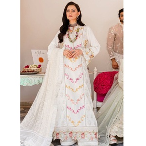 Traje de seda pakistaní étnico de sombra púrpura Diseñador de Venta caliente Nuevo vestido Salwar Kameez de Pakistán e India WS INTERNATIONAL - Product Image 4