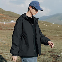 Chaqueta de invierno de concha blanda informal para hombre al por mayor de fábrica con logotipo personalizado, material de lona resistente al agua, diseño ajustado - Product Image 6