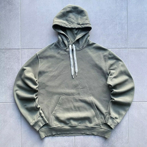 Sweatshirts à capuche en molleton mélangé doux avec poche kangourou pour hommes et femmes - Product Image 1