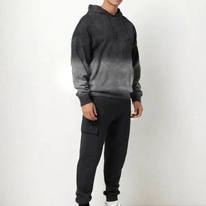 Sweat à capuche pour homme en denim délavé, style streetwear, nouveau, prix de gros avec service OEM, sweat à capuche en denim délavé pour homme - Product Image 3