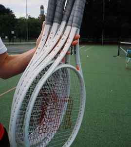 ไม้เทนนิสมืออาชีพไม้เทนนิสเล่นกีฬากลางแจ้งทนทานและน้ำหนักเบาไม้เทนนิสคาร์บอน - Product Image 3