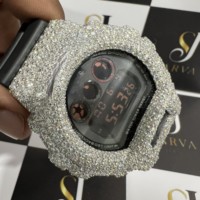 Nouvelles Montres de Luxe Tendance pour Hommes, Mécaniques ETA, en Acier Inoxydable, Style Sport, Faits Main, Entièrement Serties de Diamants Moissanite VVS et Cristaux