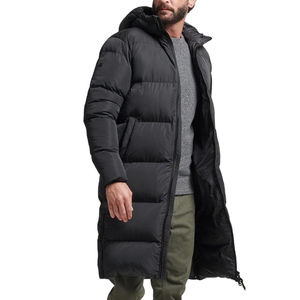 Chaqueta de Plumón Elegante de Moda Invernal 2024 para Hombre, Chaqueta de Entrenador con Diseño de Logotipo Personalizado, Cuello Alto y Capucha, Hecha de Lona - Product Image 3