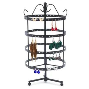 Support de support de conception simple enduit noir pour accrocher bijoutier élégant porte-bijoux dernier support de boucle d'oreille en métal en gros - Product Image 6