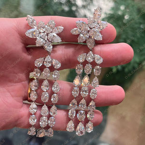 SGL Certified Yellow Moissanite Diamond 14K Gold Huggie Earrings Trendy Stud Engagement Gift Christian Wedding Anniversary - Product Image 5