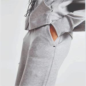 Venta al por mayor de algodón de fabricante personalizado transpirable de secado rápido de las mujeres con cremallera completa deportes chándal ropa activa - Product Image 5