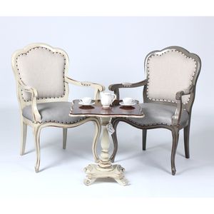 À vendre, meuble de chaise de salle à manger minimaliste en bois massif n ° 2310 avec un design de siège doux et un tissu doux. - Product Image 3