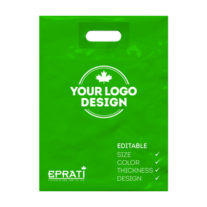 Bolsa de Compras Ecológica de Plástico MDPE Reforzado con Asa Troquelada, Desechable, Turquía - Product Image 2