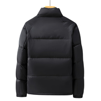 Chaquetas de invierno personalizadas con cuello levantado de último diseño, chaqueta de plumón para hombre, de gran tamaño abrigo grueso, chaqueta acolchada cálida