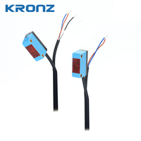 KRONZ Sensor fotolistrik kubik lampu LED 50mm-15m Sensor jarak jauh fotoelektrik lampu gelap menyala