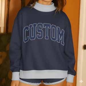 Suéter Holgado de Cuello Alto para Mujer, Grueso, de Forro Polar, Elegante, Moderno, Cómodo para Uso Diario - Product Image 4