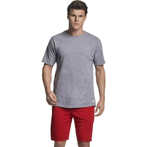 Custom Embroidered <b>Logo</b> Solid Jersey 100% Cotton Men's t-shirt Breathable Eco-Friendly Loose Fit T-shirt for men - Product Image 2