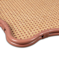 Meilleure vente plateau de service rond décoratif en rotin tissé pour table basse naturelle