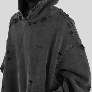 100% High Quality Cotton Unisex Custom Full Zip Hoodie Man's Blank Jacket Full Face Rhinestone Puff <b>Print</b> Embroidered Winter - Product Image 2