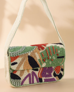 Sacs à bandoulière en perles faits à la main Sacs d'été perlés Sacs Staud perlés dupes Sacs à main en perles d'Inde par glowin fashion - Product Image 4