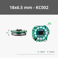 Interrupteur à commande magnétique, anneau lumineux LED avec portée de 1 cm, montage en surface, en bleu, blanc, rouge, alimenté par batterie