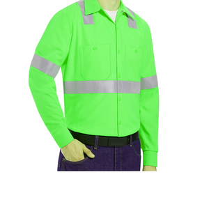 Ropa de trabajo de seguridad Camisa Hombres Alta visibilidad Reflectante Media manga Polo Estilo Construcción Uniforme Ropa Hi Vis Camisas - Product Image 5