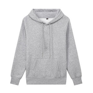 เสื้อกันหนาวมีฮู้ดสำหรับผู้ชายผ้าฝ้ายแบบสวมหัวสีดำสำหรับผู้ใหญ่ทั้งชายและ100โลโก้ออกแบบได้ตามต้องการ - Product Image 4