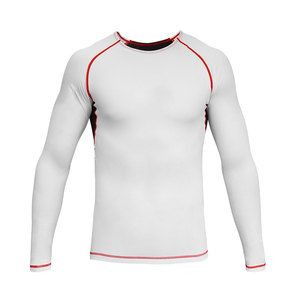 Best Quality <b>low</b> Price Polyester Adults Custom <b>Long</b> <b>Sleeve</b> Fitness Quick Dry Casual Wear Rash Guard Men Compression Rash Guard - Product Image 1