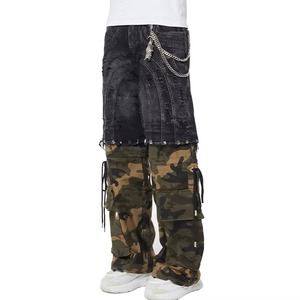 <b>Men's</b> Cargo Pants <b>Mens</b> Casual Cargo Pants Custom Elastic Plus Size Cotton <b>Trousers</b> Multi-Pocket Design with Mid Waist Closure - Product Image 1