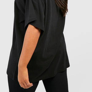 Logo personnalisé Tee Tshirts Chemise dames sérigraphie vierge Slim Fitted T Shirt uni coton femmes hommes t Shirt été lourd - Product Image 6