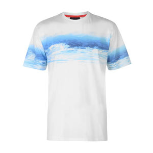 La mejor Camiseta deportiva de secado rápido de tela, ropa activa transpirable con estampado de sublimación, manga corta, venta al por mayor para el trabajo en cualquier temporada - Product Image 1